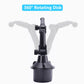360-degree rotating car cup holder mount with wide stabilizing base, black