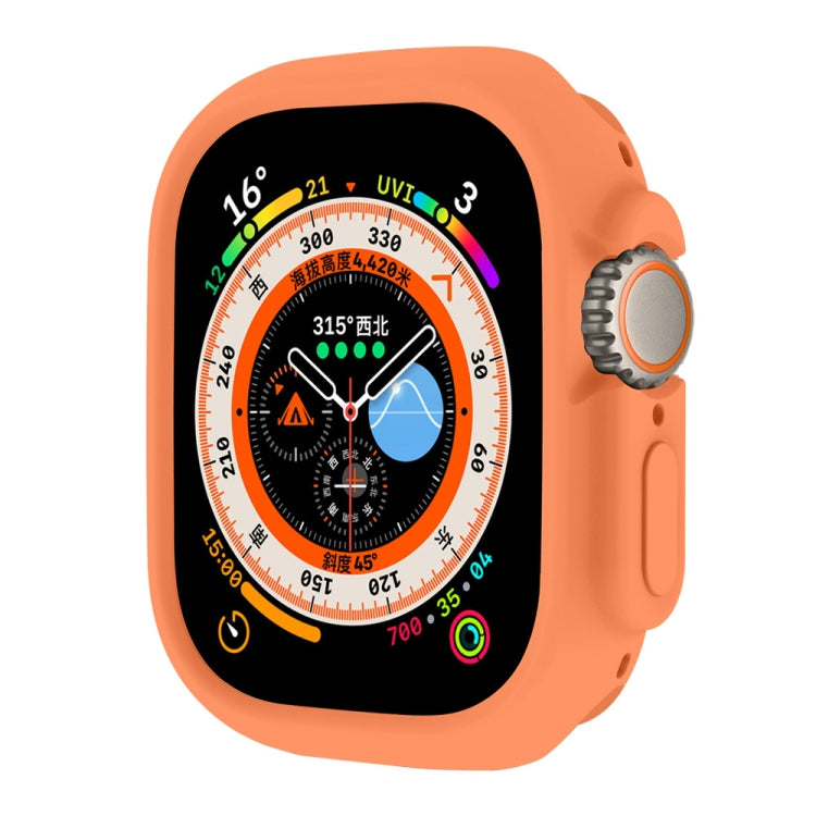ENKAY TPU protective frame case for Apple Watch Ultra 49mm, orange