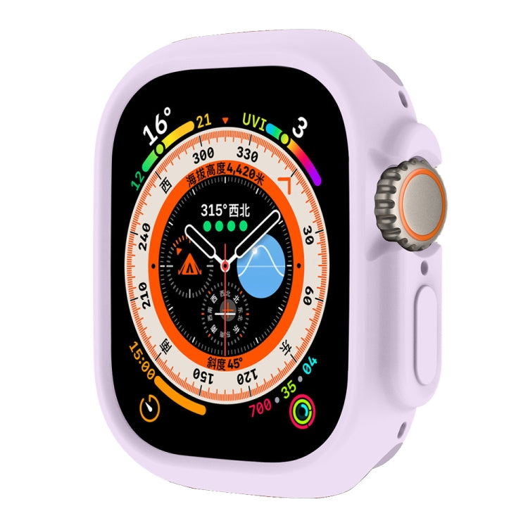 ENKAY TPU protective frame case for Apple Watch Ultra 49mm, light purple