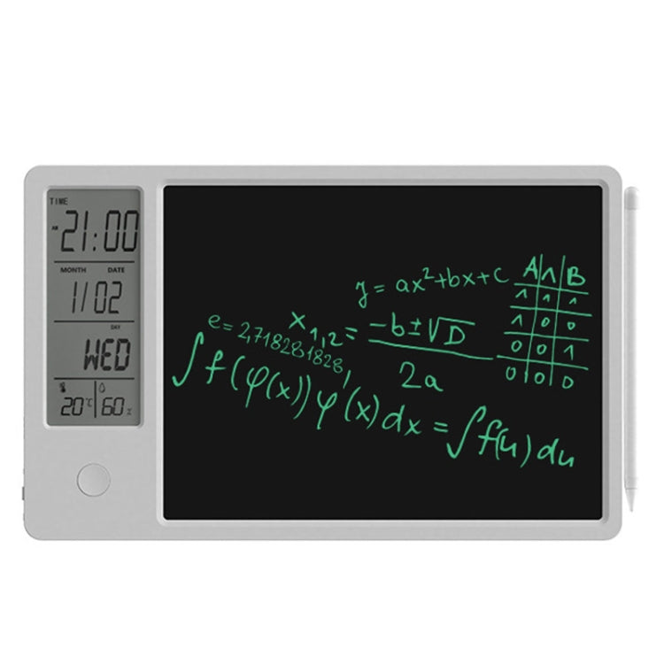 10-inch LCD writing tablet with digital calendar display and black writing screen