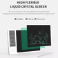 10-inch LCD writing tablet with black screen and green cactus-style writing