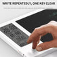 White LCD writing tablet with digital calendar and one-button clear for notes