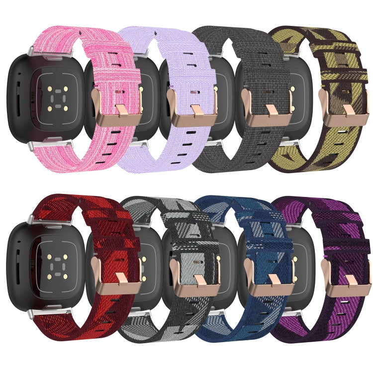 Assorted nylon weave watch bands with metal buckles in multiple colors