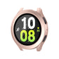 Rose gold full-coverage waterproof case with PC frame and 9H tempered glass for Galaxy Watch 44mm
