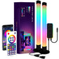 Color-changing RGB LED light tubes with wireless remote, USB cable, and product box
