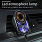 Magnetic wireless car charger with illuminated blue LED circuit ring