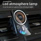Wireless car air-vent mount charger, black with 15W fast charging coil