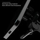 Car vent mount charging bracket, black, with clamp clip and charging connector
