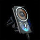 Black magnetic wireless car vent mount charger with 15W fast charging coil