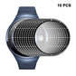 10-pack 3D screen protector film set with multiple full-coverage rings on watch face