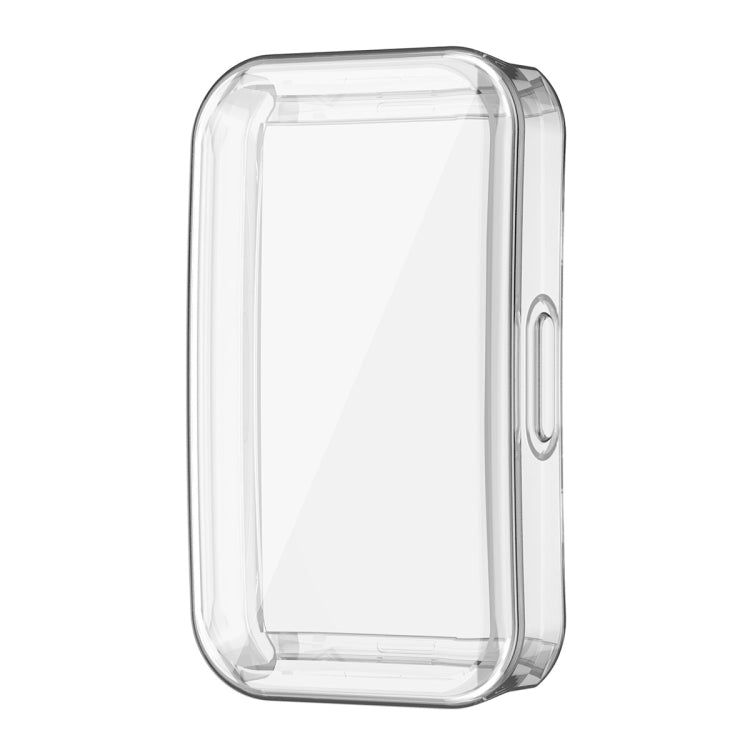 Transparent TPU full-coverage watch case frame with open button side