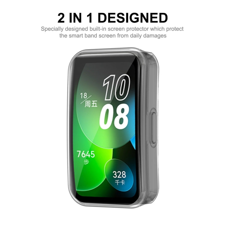 Transparent TPU watch case covering front display and side edges