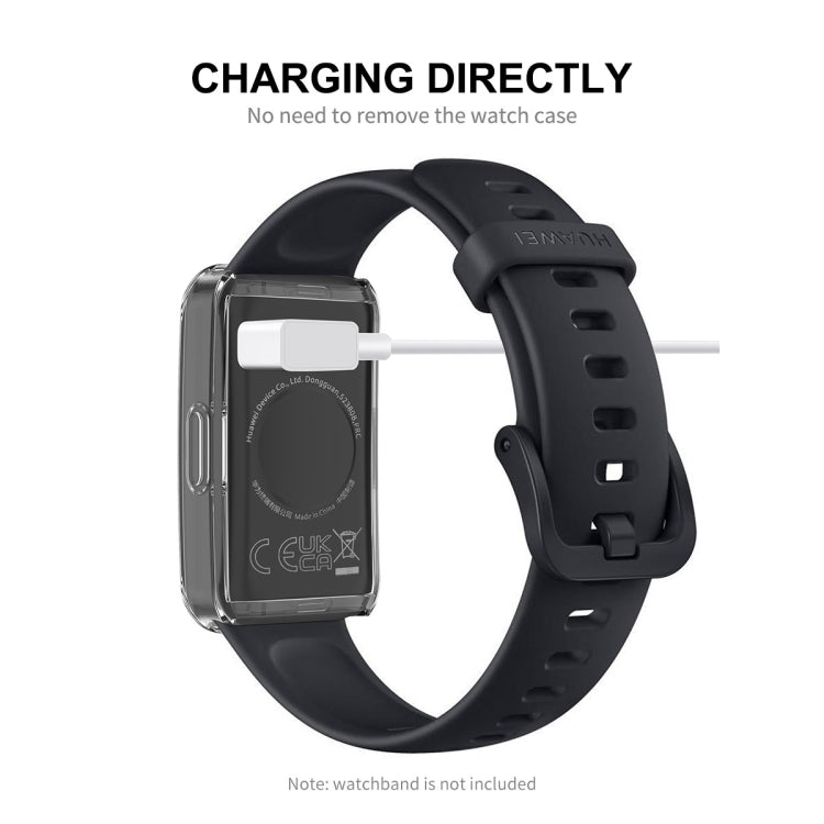 Transparent TPU watch case that allows charging while on the band
