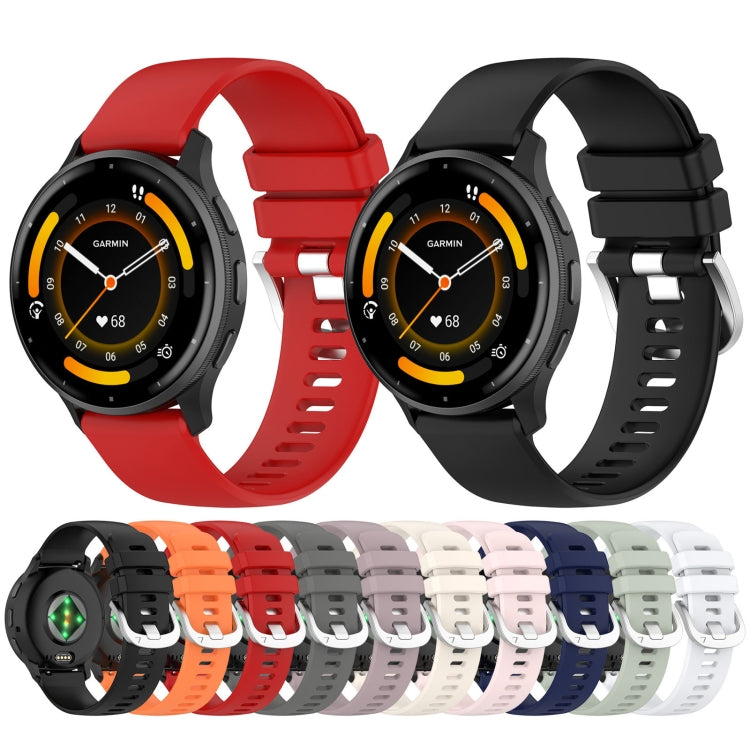 Glossy silicone watch bands in red and black, with buckle, for Garmin smartwatches