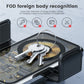 Wireless car vent hook charger with key-like cable loop over charging coil pad