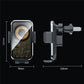 Wireless car vent hook charger with adjustable clamp and charging coil