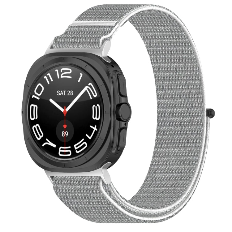 Galaxy Watch Ultra nylon loop band in light gray