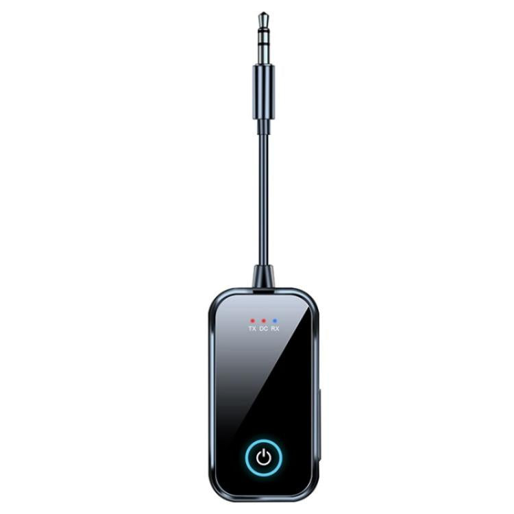 Bluetooth 2-in-1 audio adapter with 3.5mm plug and front power light