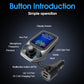 Car Bluetooth MP3 player with color screen, mic, aux, USB and QC3.0 charging ports