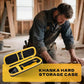 Hard EVA storage case held open, yellow shell with screwdriver and bit area inside