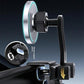 Car wireless charger mount with adjustable arm and magnetic phone holder