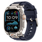Metal Customised Armour Silicone Watch Band, For Apple Watch Ultra 3 / 2 / 1 49mm