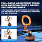 Orange magnetic phone holder on suction base with adjustable mount arm