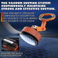 Orange-and-black vacuum suction magnetic mount phone holder