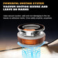 Vacuum suction magnetic car phone holder with orange and silver base