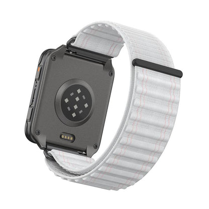 Mountain Wave Pattern Loop Nylon Watch Band, For Garmin Venu X1