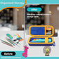 Kids 3D pen storage case with organized slots, open view showing pen and colored rods