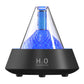 Glittering humidifier diffuser with blue light glow and black base