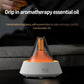 Glittering humidifier diffuser with orange light glow and white base