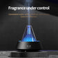 Glittering humidifier diffuser with blue light glow and black base