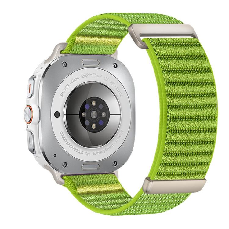 Two-section Mountain Pattern Hook And Loop Fastener Nylon Watch Band, For Galaxy Watch Ultra2 2026 / 2025 / 1 2024
