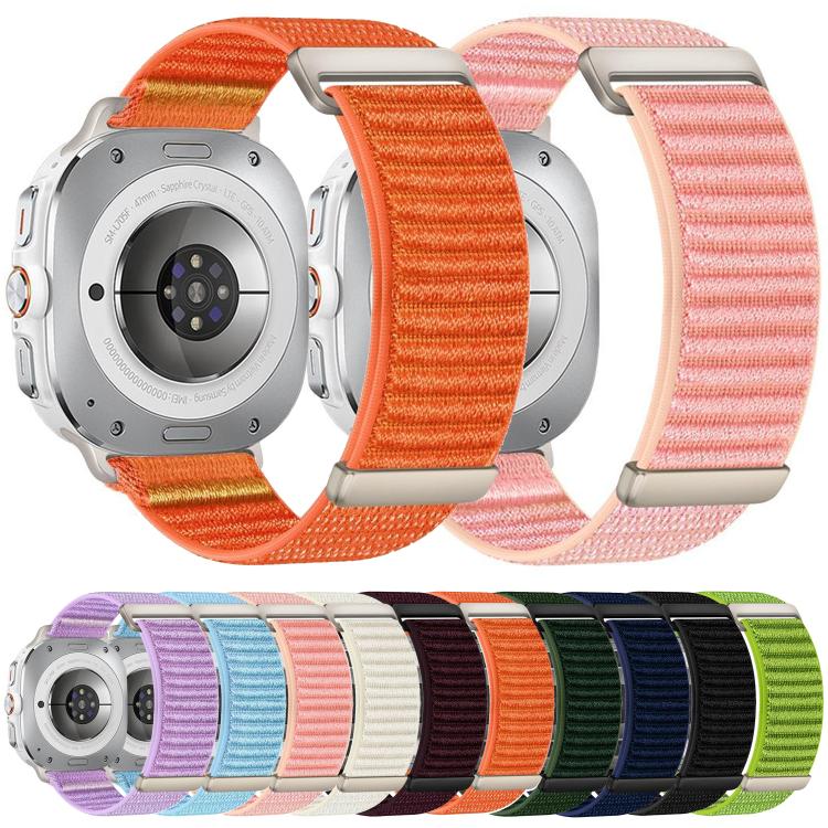 Two-section Mountain Pattern Hook And Loop Fastener Nylon Watch Band, For Galaxy Watch Ultra2 2026 / 2025 / 1 2024