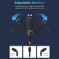 Dual retractable car charger adapter with adjustable connector head direction