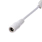 White DC power plug end for mini RGB Bluetooth LED strip controller cable