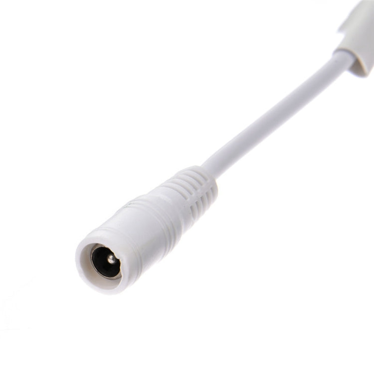 White DC power plug end for mini RGB Bluetooth LED strip controller cable