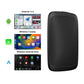Black wireless car adapter box with display icons shown beside it
