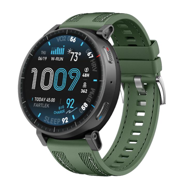 Composite Weave Nylon Silicone Watch Band, For Amazfit Active Max