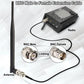 Black BNC male-to-female extension cable with silver connectors
