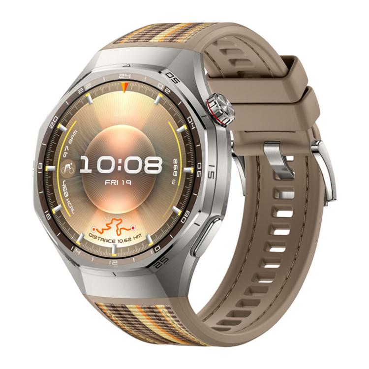 Push Button Composite Nylon Silicone Watch Band, For Huawei Watch GT 6 Pro