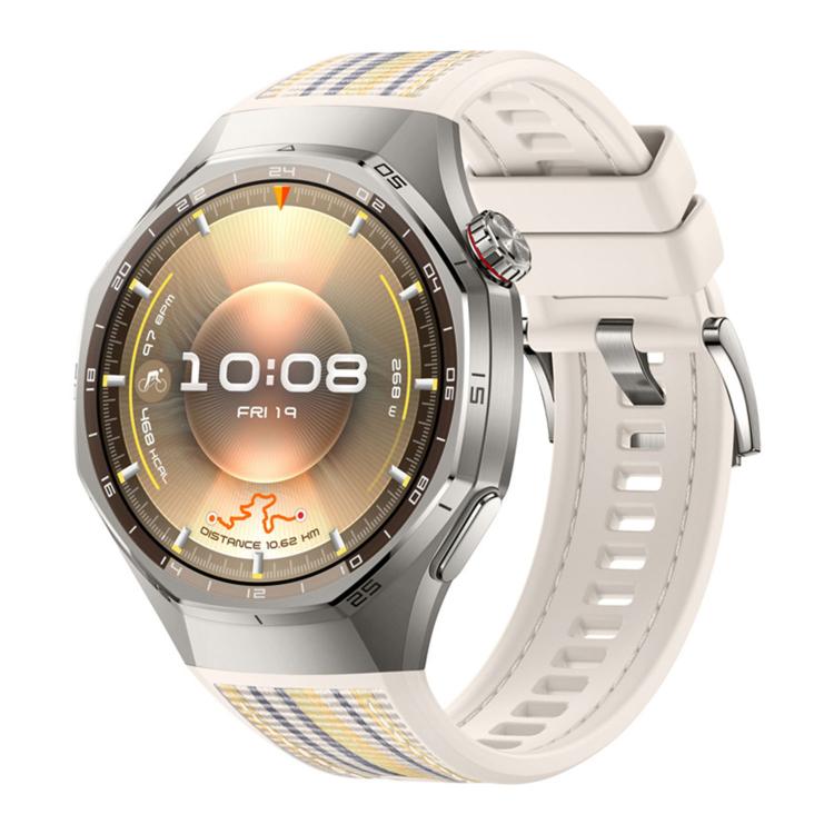 Push Button Composite Nylon Silicone Watch Band, For Huawei Watch GT 6 Pro