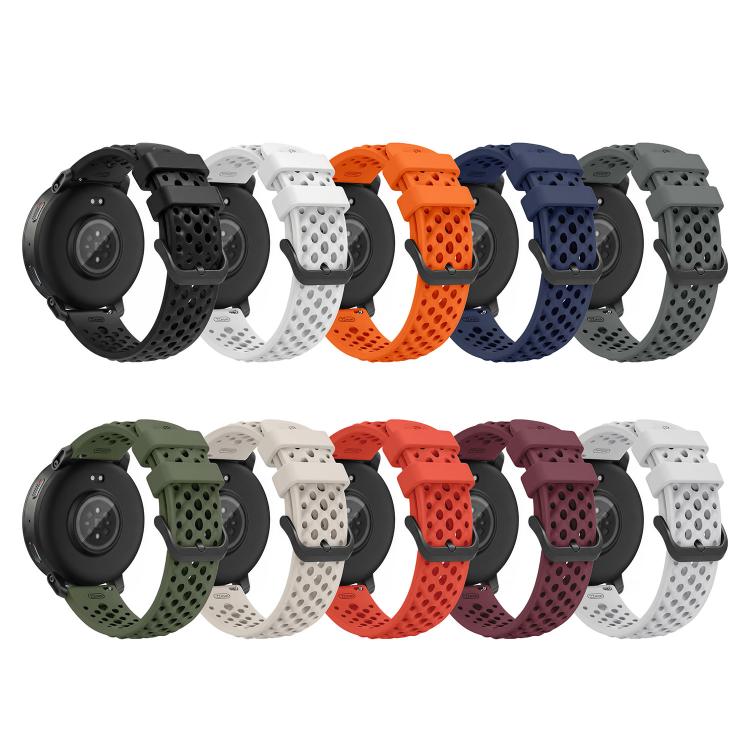 Breathable Perforated Sport Silicone Watch Band, For Amazfit Active Max
