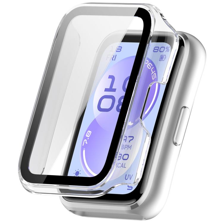 Clear watch protective case with integrated screen protector