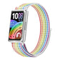 Adjustable Nylon Hook And Loop Fastener Watch Band, For Huawei Band 11 / Band 11 Pro