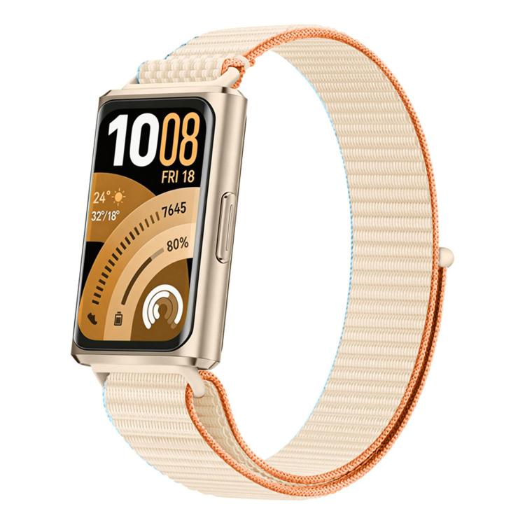 Adjustable Nylon Hook And Loop Fastener Watch Band, For Huawei Band 11 / Band 11 Pro