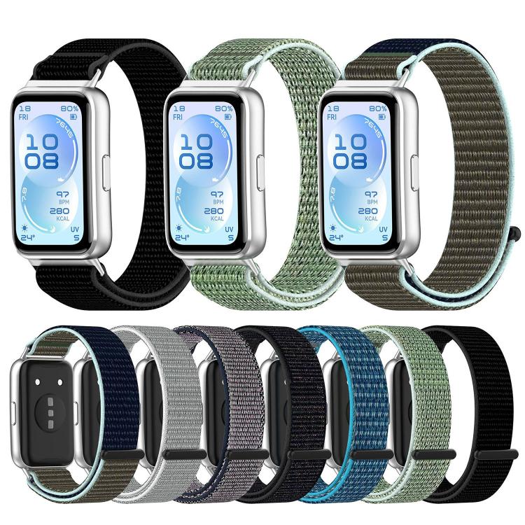 Nylon Hook And Loop Fastener Watch Band, For Huawei Band 11 / Band 11 Pro
