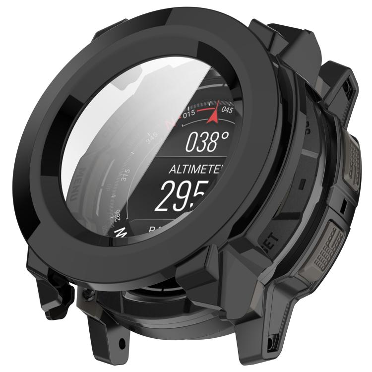 Tempered Film Integrated PC Watch Protective Case, For Garmin Instinct 3 AMOLED / Solar 50mm, For Garmin Instinct 3 AMOLED / Solar 45mm
